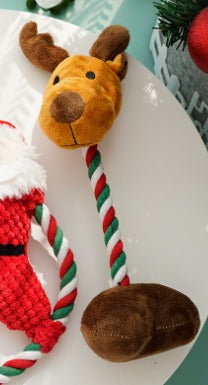 Jouet de Noël pour chien, renne peluche sonore