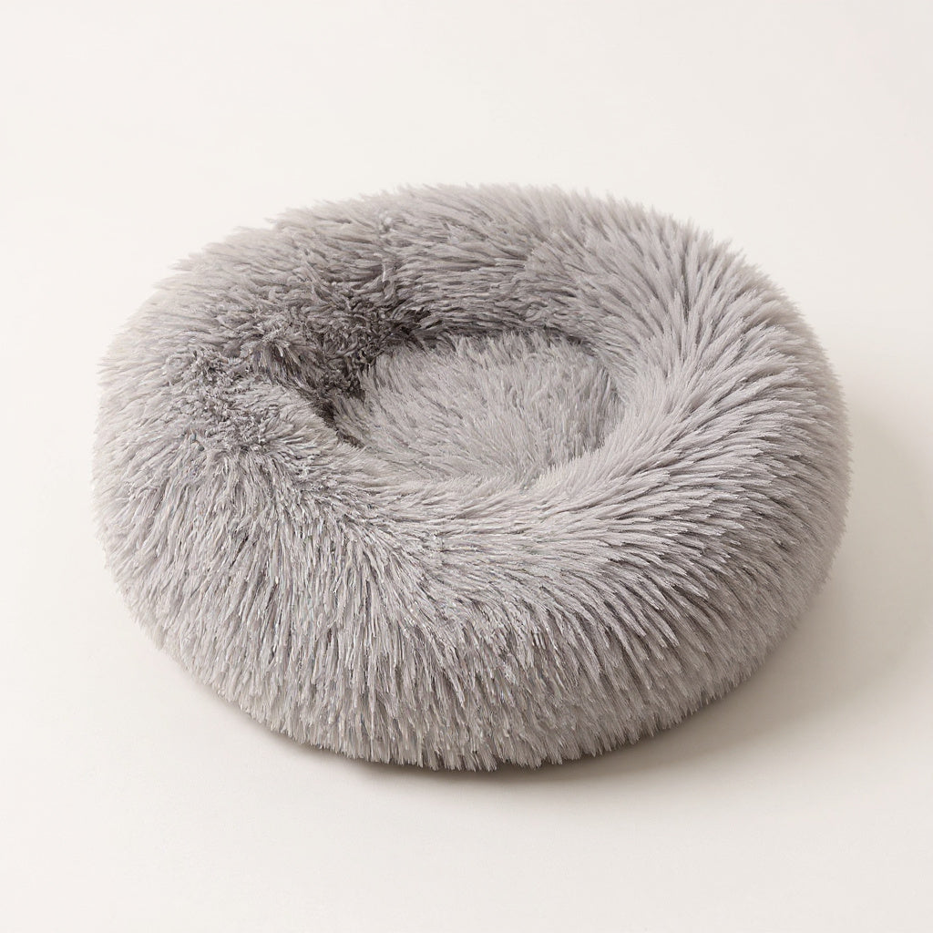 Panier pour chien et chat, coussin rond moelleux (70 cm)