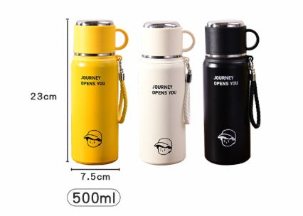 Mug isotherme 600 ml, bouchon qui fait tasse