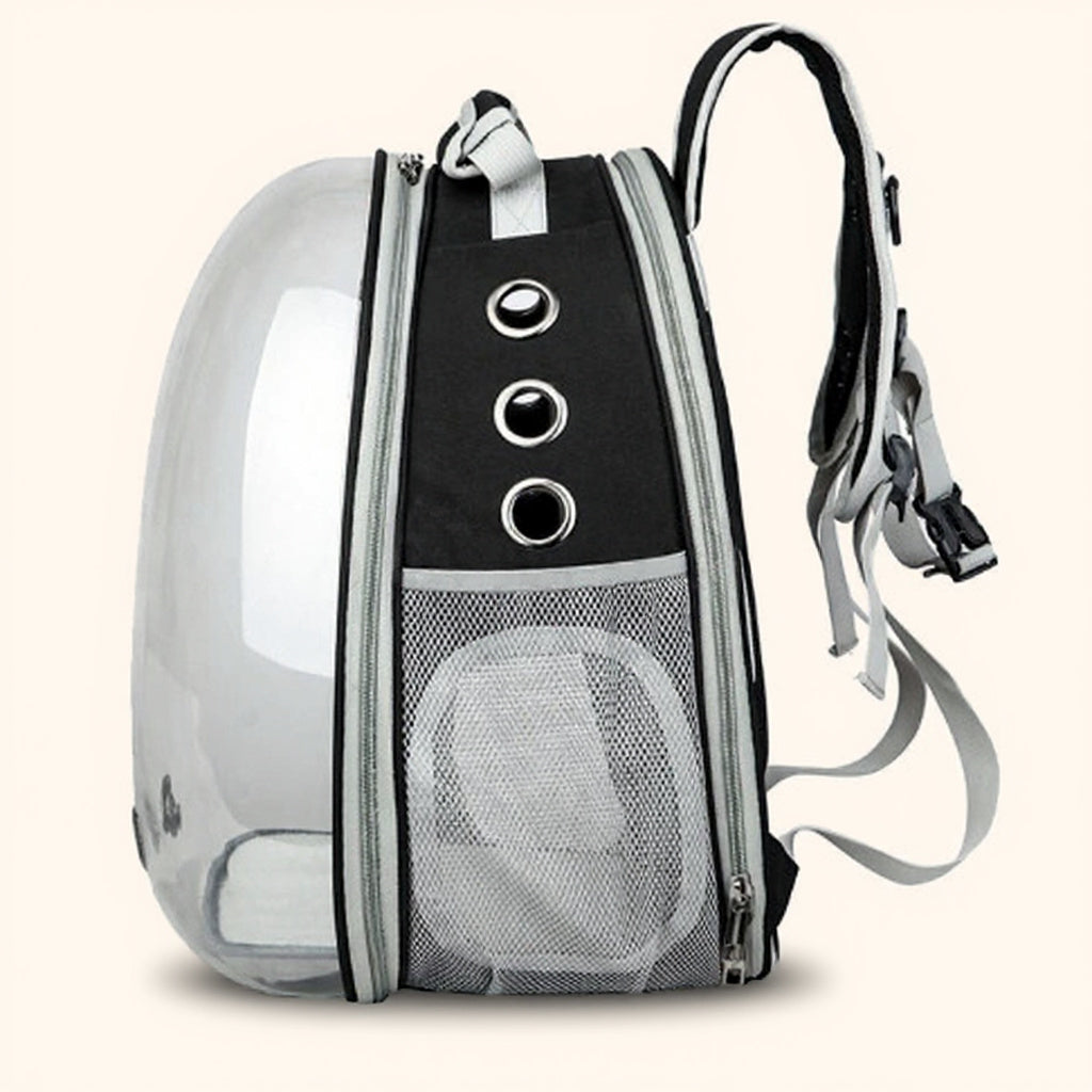 Transparenter Rucksack für Katzen und kleine Hunde, erweiterbare Kapsel