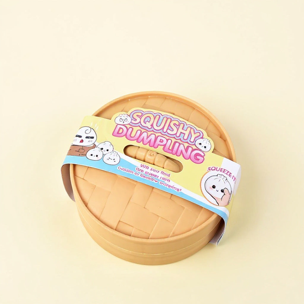 Glitzernde Squishy-Teigtaschen-Überraschung, Mini-Dampfkorb