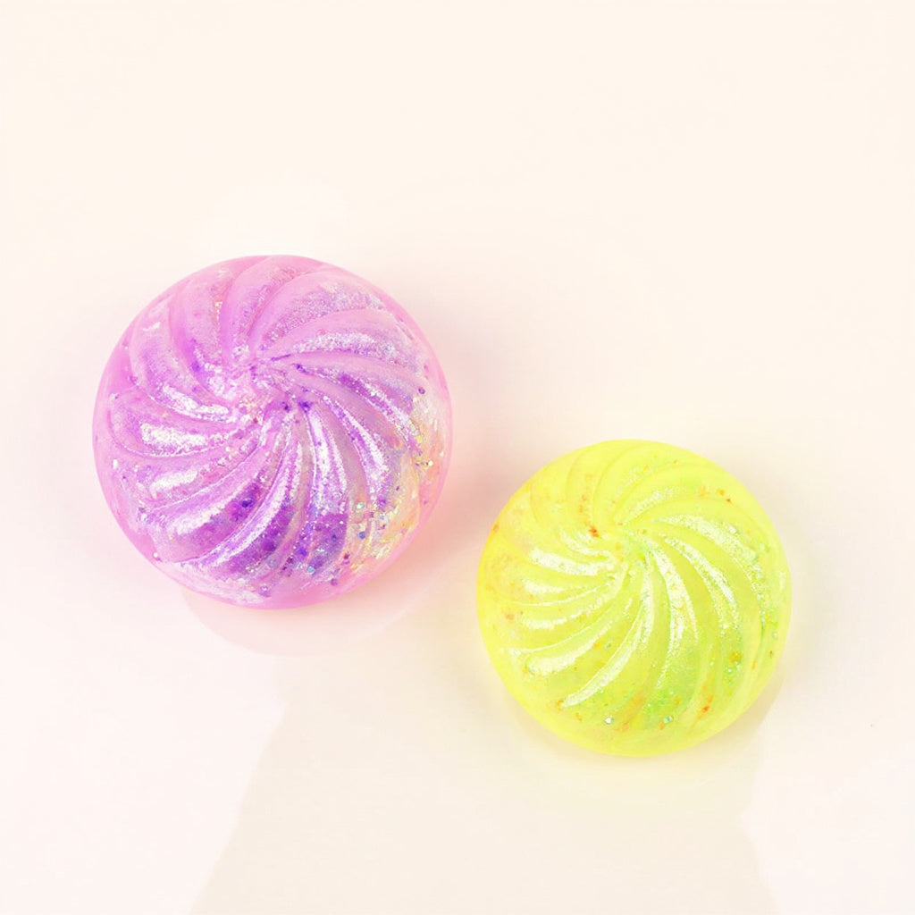 Glitzernde Squishy-Teigtaschen-Überraschung, Mini-Dampfkorb