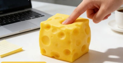 Squishy anti-stress cheese