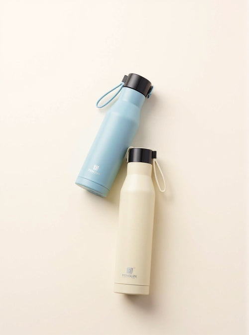 Isolierte Sporttrinkflasche 500 ml und 700 ml mit Handschlaufe