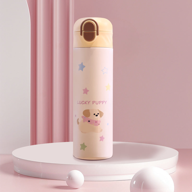 Trendy double-spout water bottle