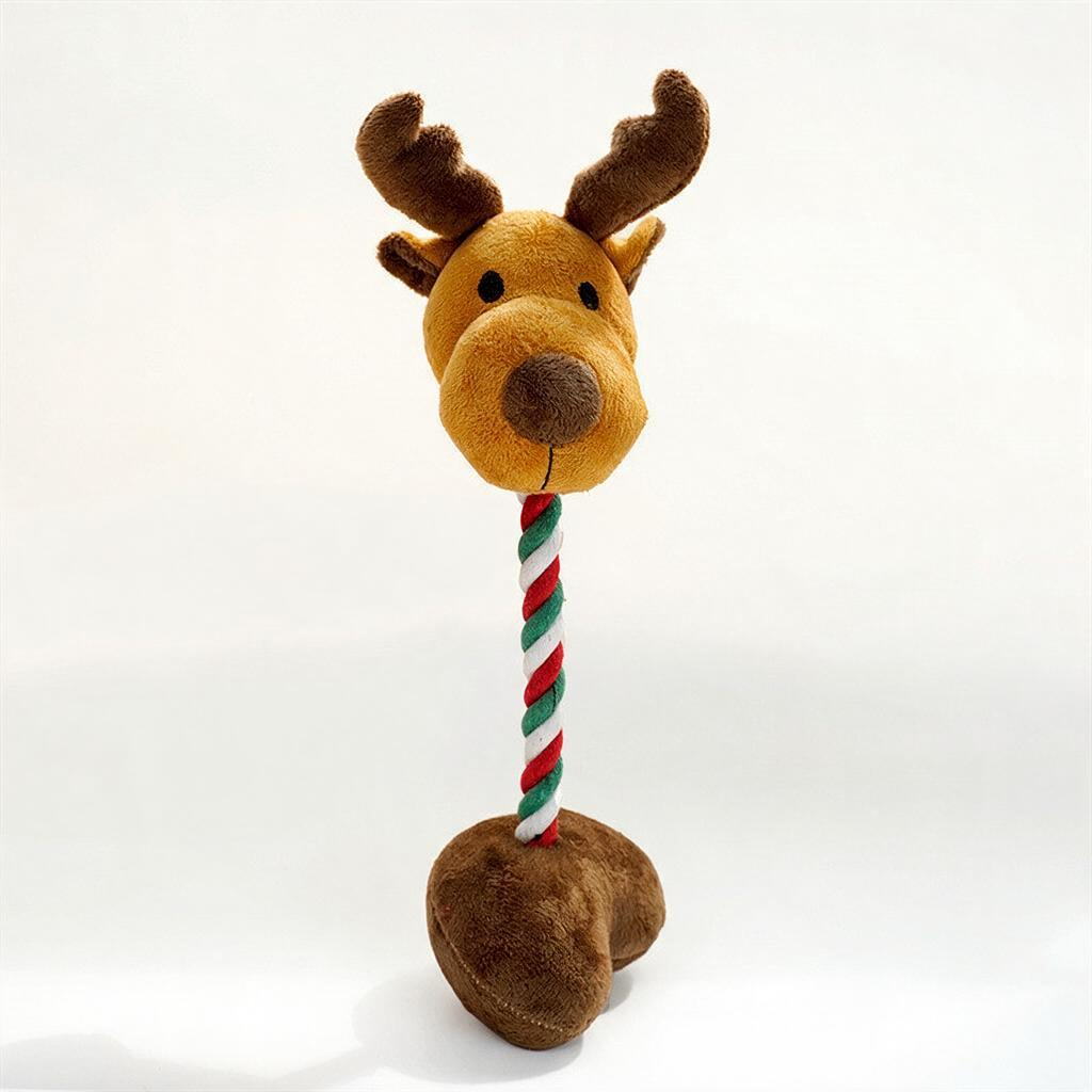 Jouet de Noël pour chien, renne peluche sonore
