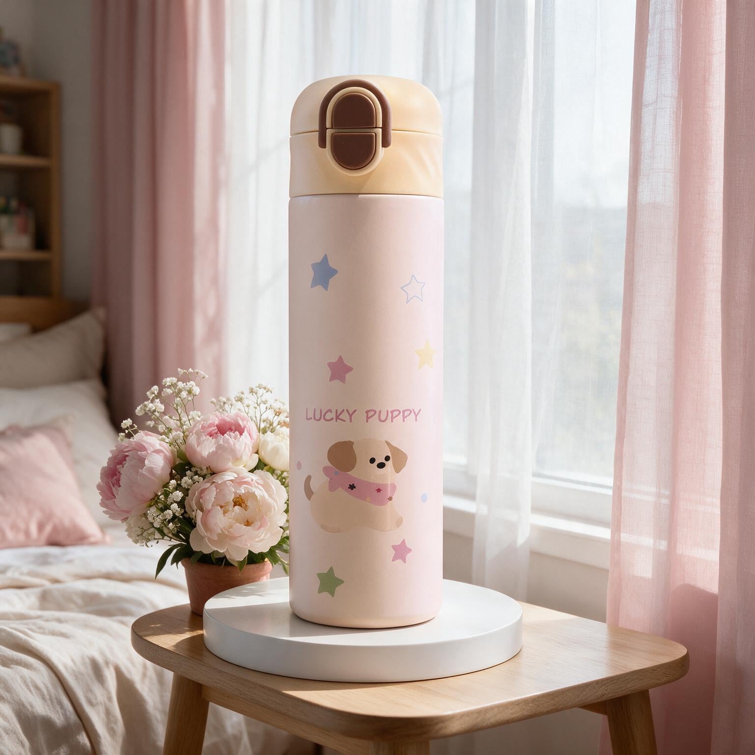 Trendy double-spout water bottle