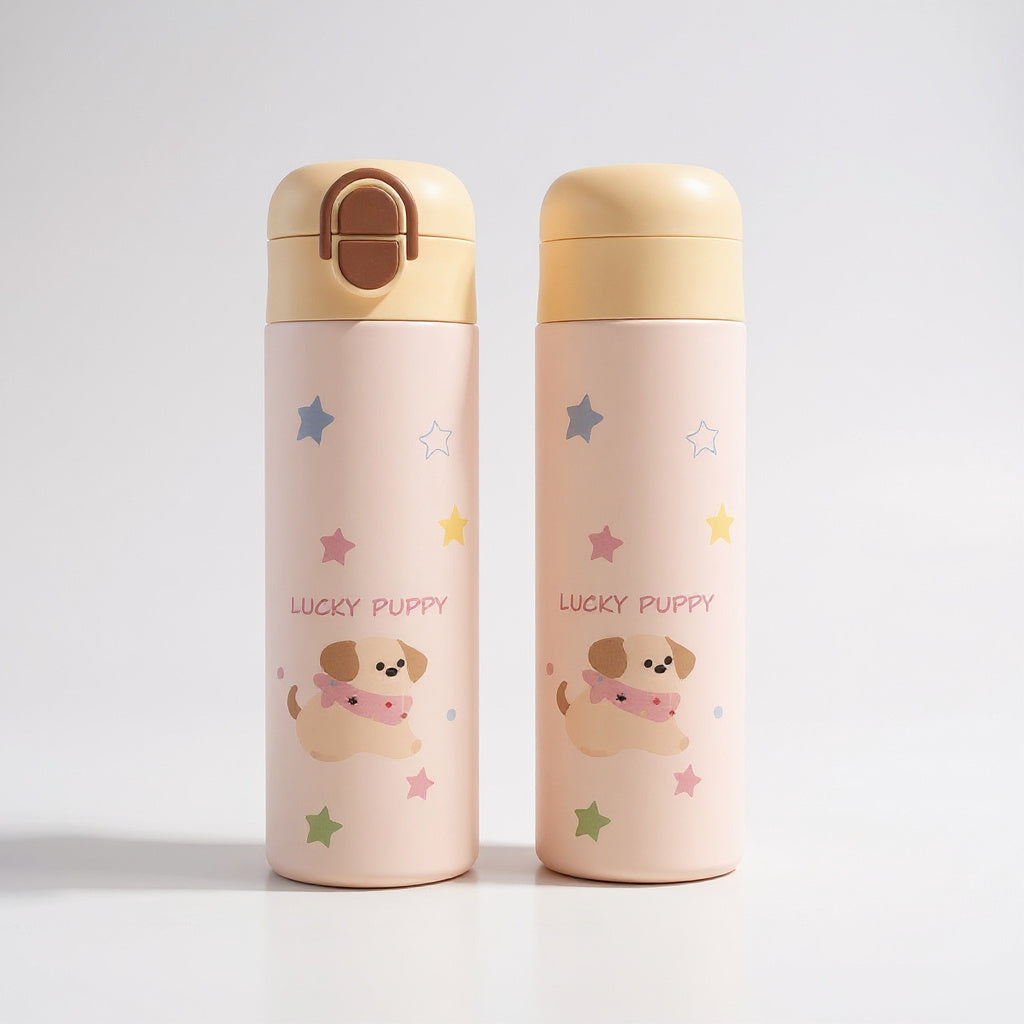 Trendy double-spout water bottle