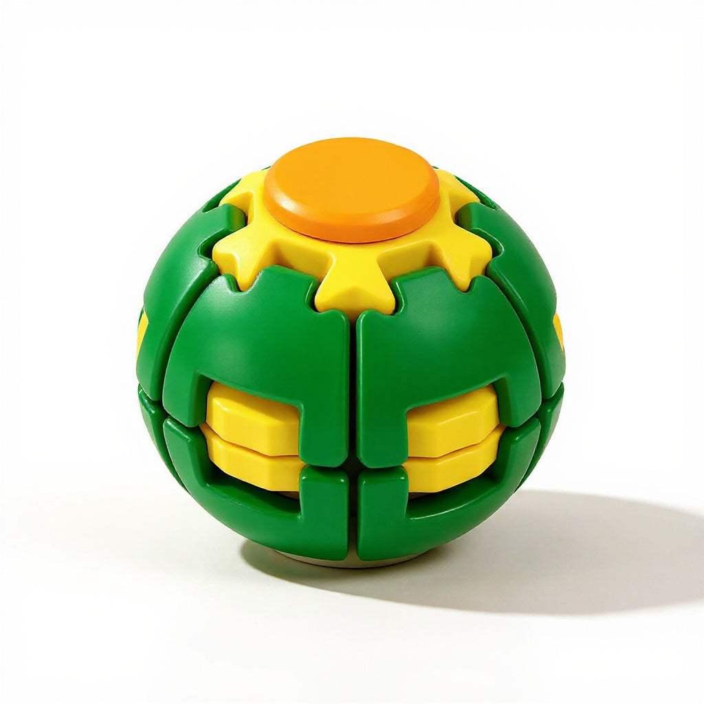 Rotating stress ball, squeeze fidget
