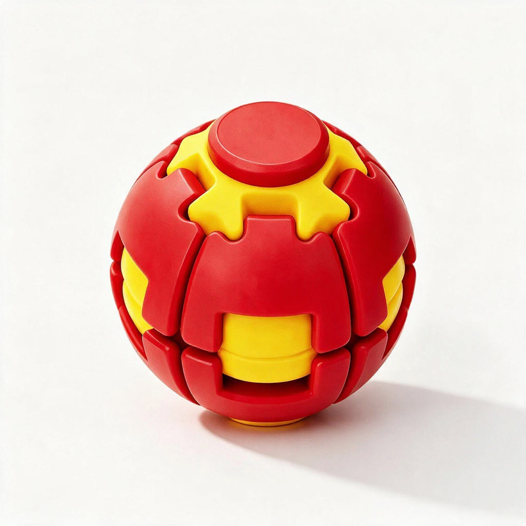 Rotating stress ball, squeeze fidget