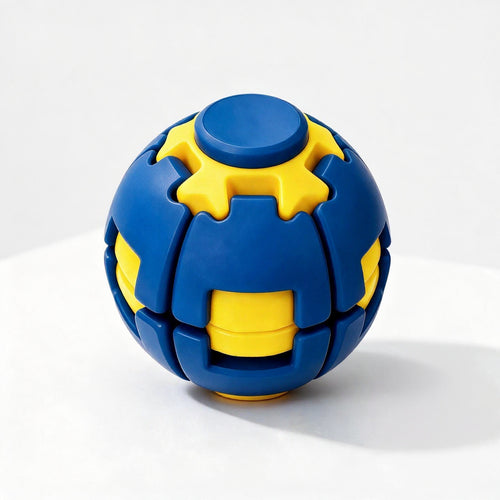 Rotating stress ball, squeeze fidget