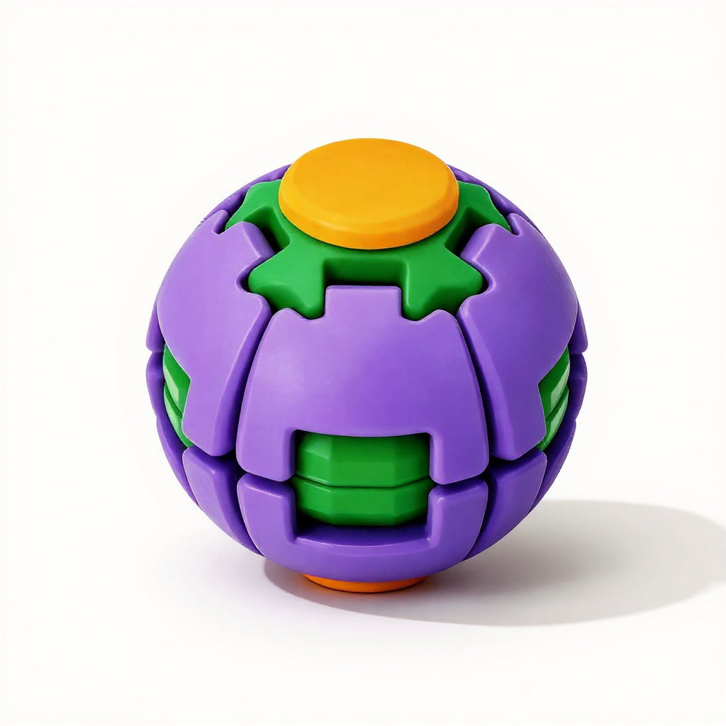 Rotating stress ball, squeeze fidget