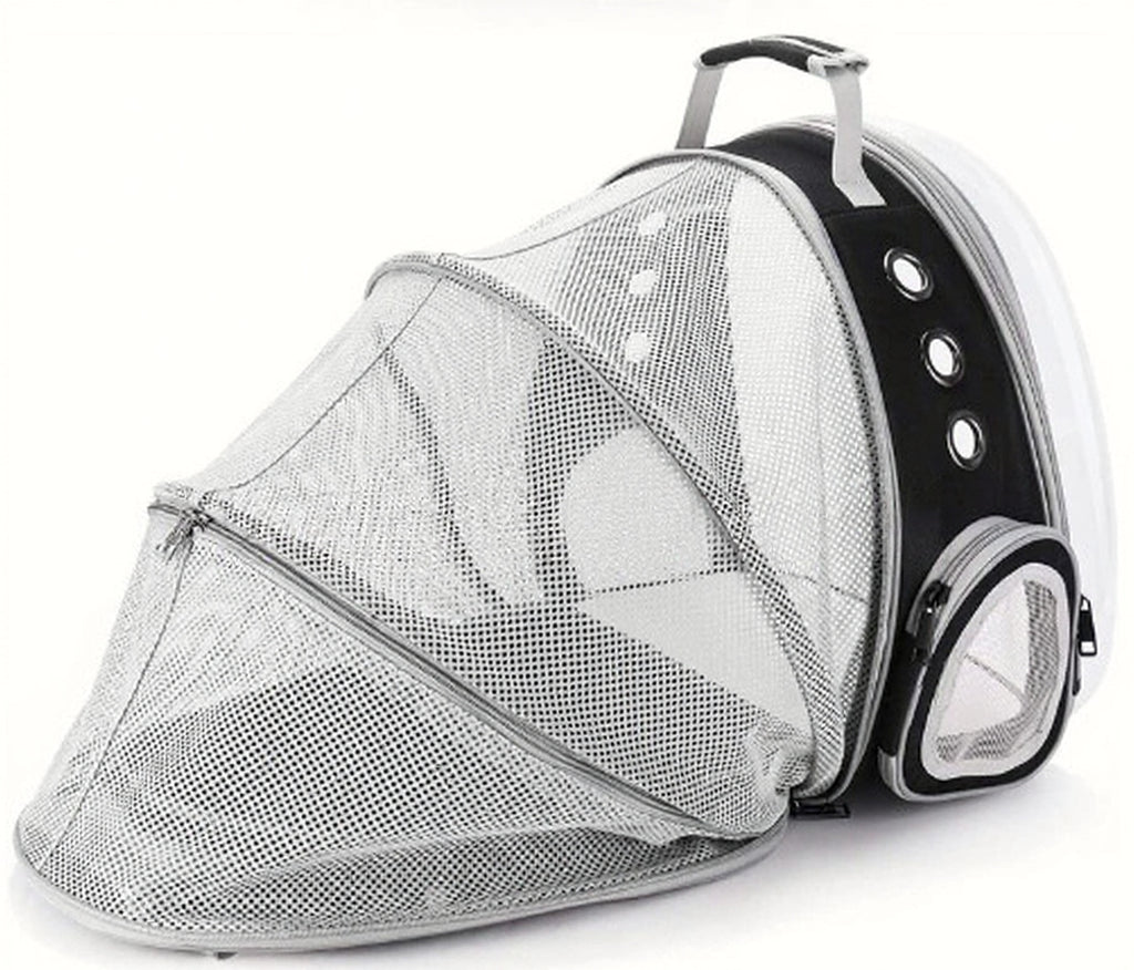 Transparenter Rucksack für Katzen und kleine Hunde, erweiterbare Kapsel