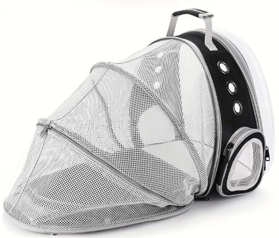 Transparenter Rucksack für Katzen und kleine Hunde, erweiterbare Kapsel